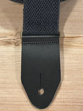 LG Vintage Black Tweed Guitar Strap