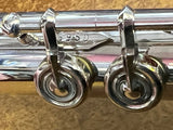 USED Miyazawa PA-201 RE - solid silver head open hole flute