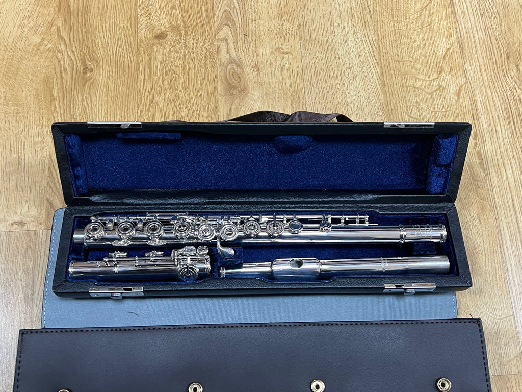 USED Miyazawa PA-201 RE - solid silver head open hole flute