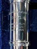 USED Miyazawa PA-201 RE - solid silver head open hole flute