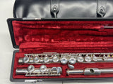 USED Yamaha YFL-211S silver plated flute outfit made in Japan