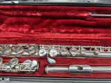 USED Yamaha YFL-211S silver plated flute outfit made in Japan