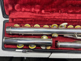 USED Yamaha YFL-211S silver plated flute outfit made in Japan