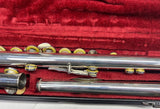 USED Yamaha YFL-211S silver plated flute outfit made in Japan