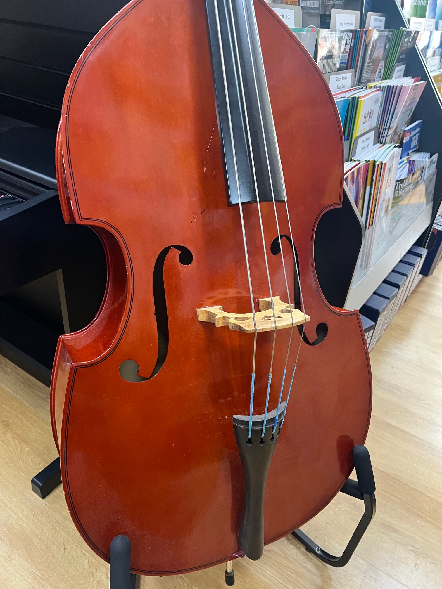 USED 1/2 size student double bass outfit