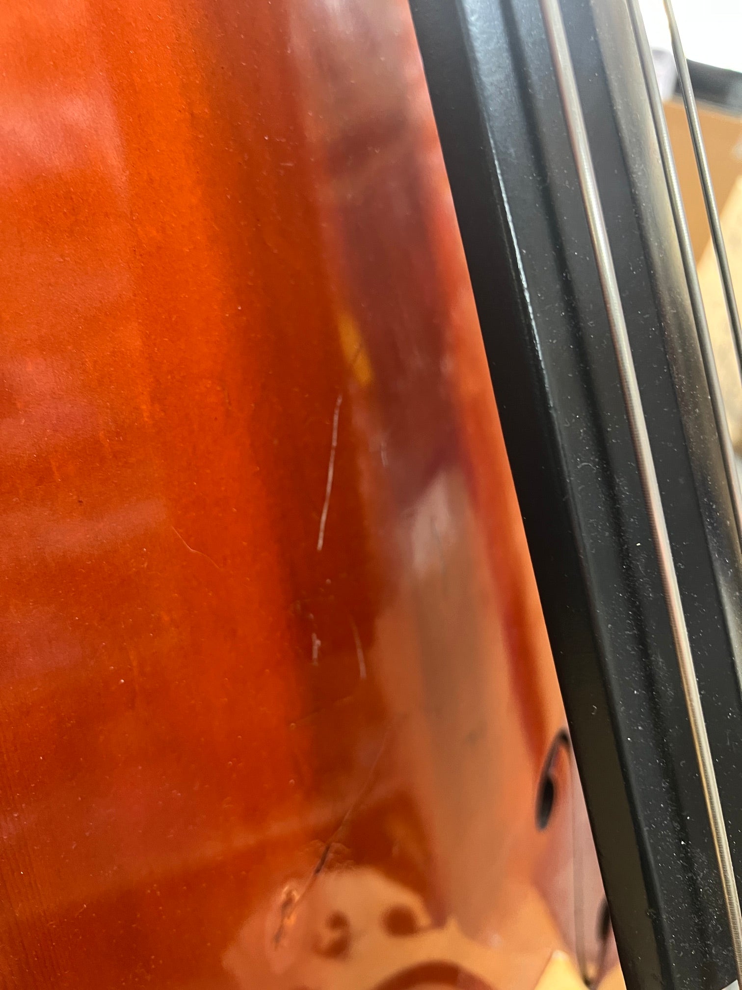USED 1/2 size student double bass outfit