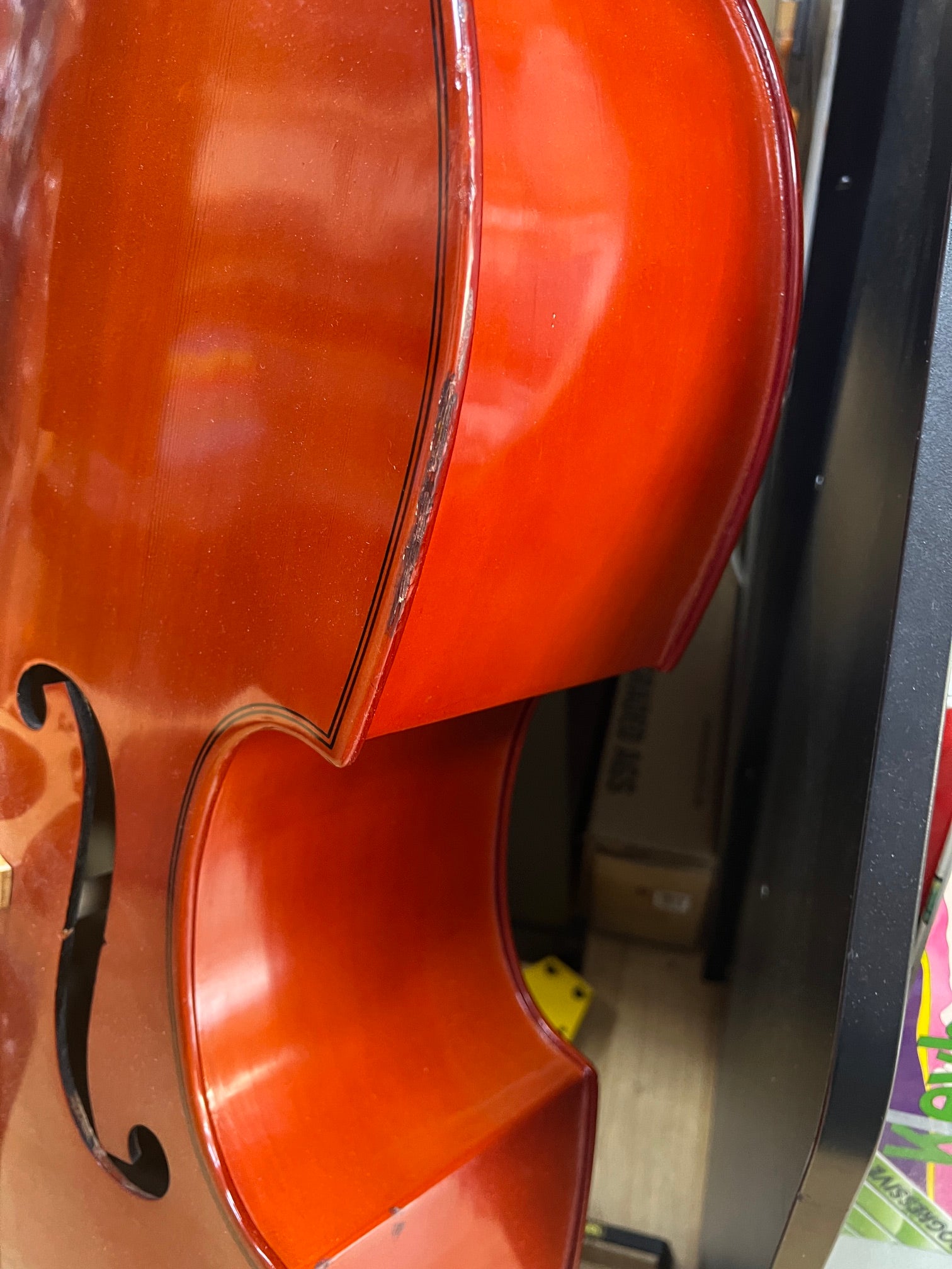 USED 1/2 size student double bass outfit