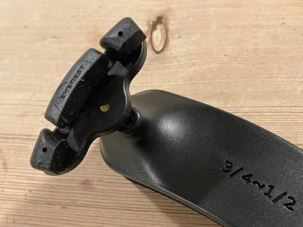 Everest EZ-2A Black Violin Shoulder Rest 1/2 - 3/4