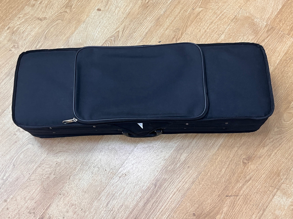 USED 1/2 size violin outfit in oblong case