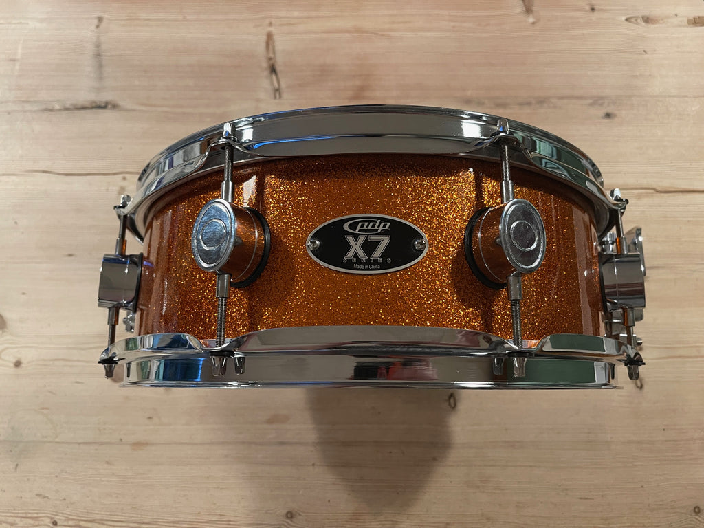 Used / 2nd Hand PDP X7 14" Orange Sparkle Snare Drum