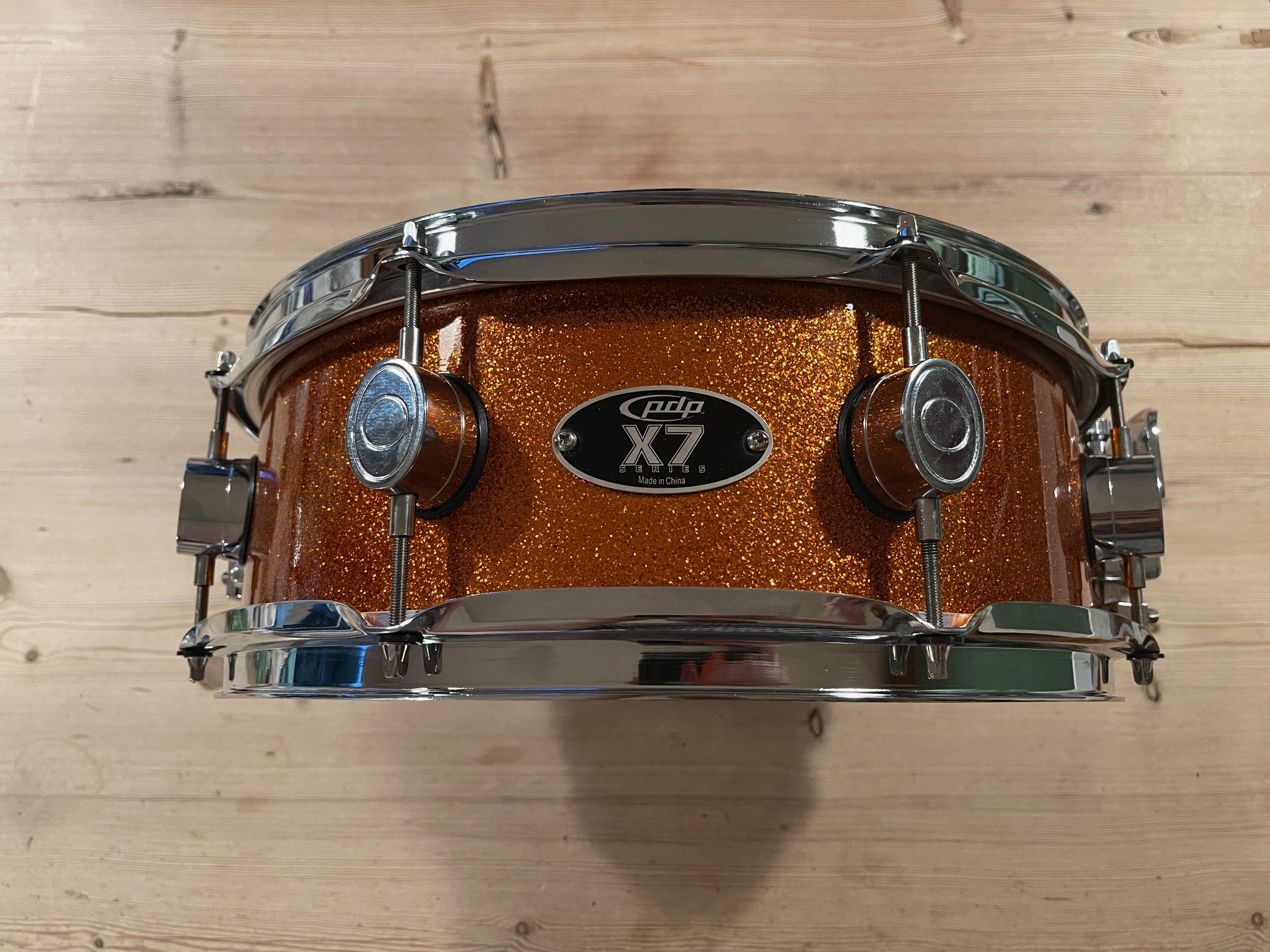 Used / 2nd Hand PDP X7 14" Orange Sparkle Snare Drum