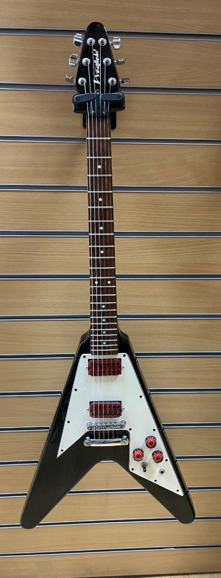 Used / 2nd Hand Westfeild Black Flying V Electric Guitar