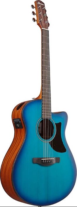 Ibanez AAM50CE-SBO Solid Top Advanced Auditorium Electro Acoustic Guitar - Sapphire Blue Burst
