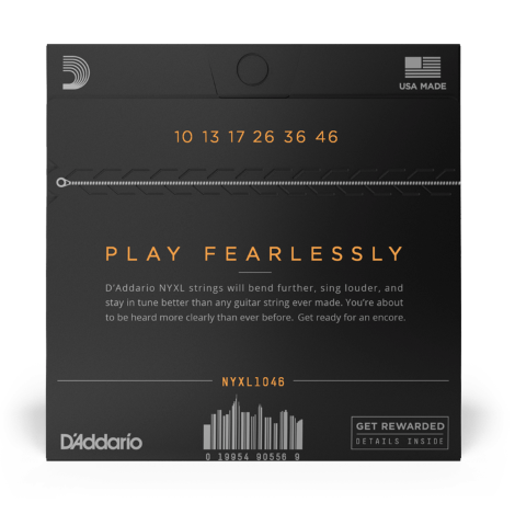 D'Addario NYXL Regular Light Premium Nickel Plated Steel Electric Guitar Strings