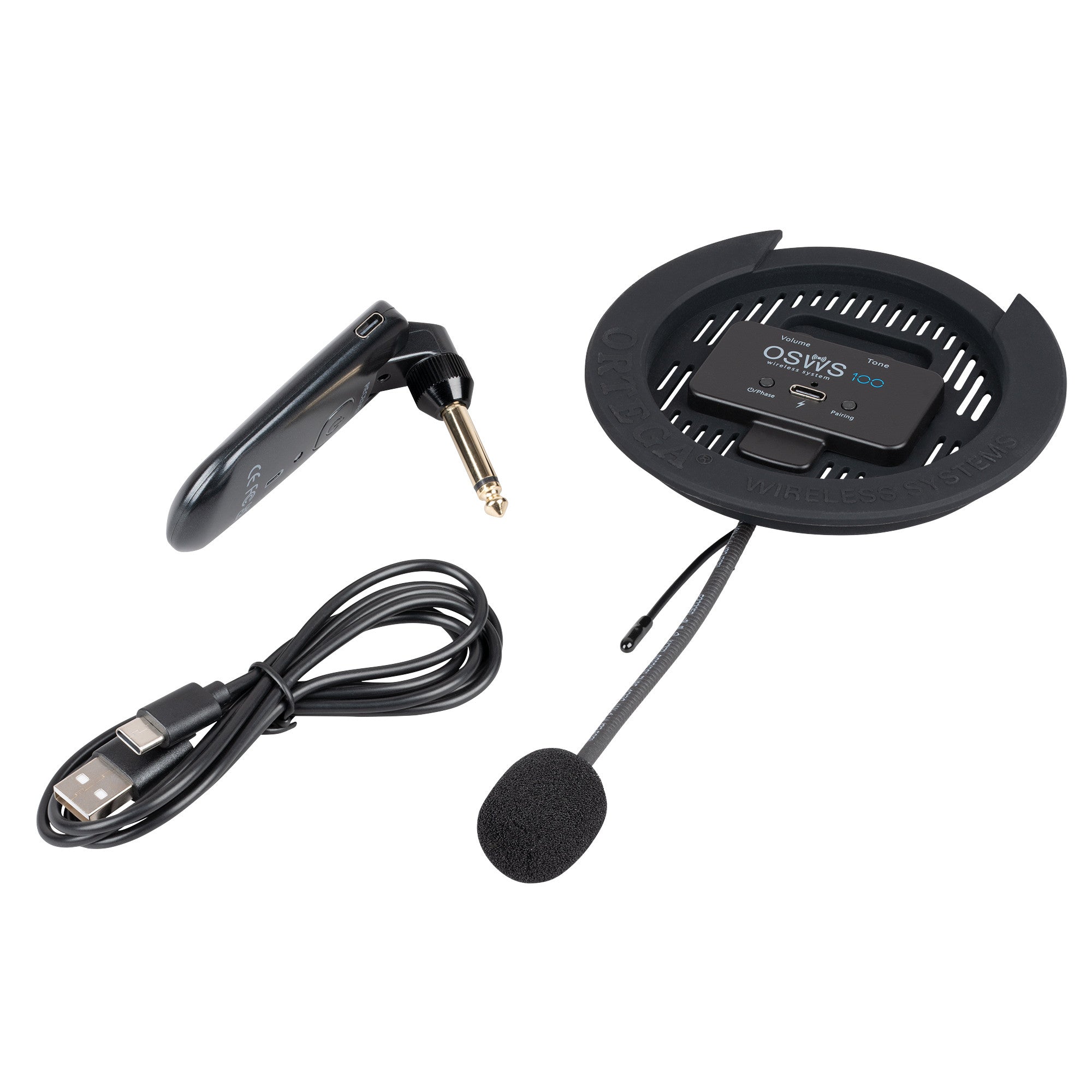 Ortega OSWS100 Acoustic Guitar Wireless Sound Hole Microphone System