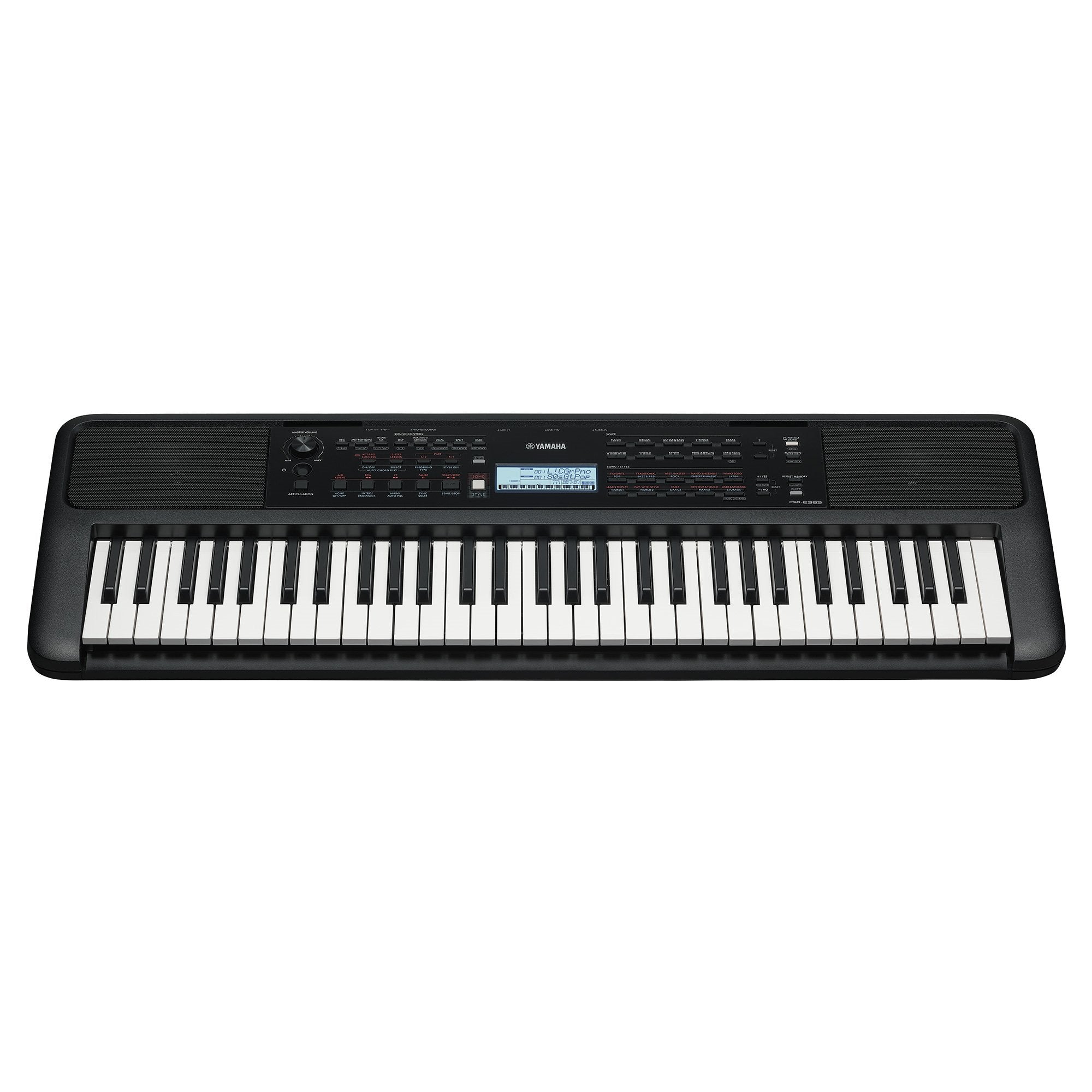 Yamaha PSR-E383 Touch Sensitive Keyboard - 61 Keys
