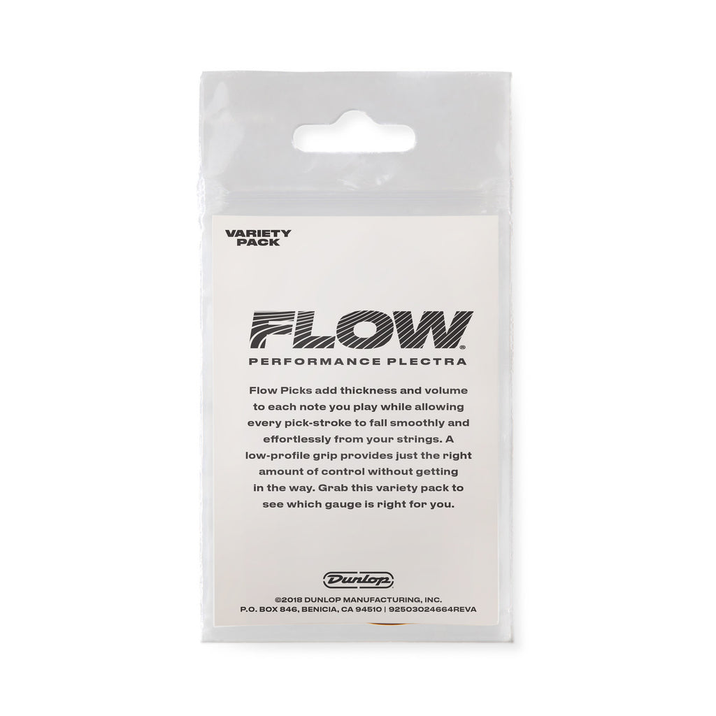 Dunlop PVP114 Flow Guitar Variety Pick / Plectrum Pack - Pack of 8