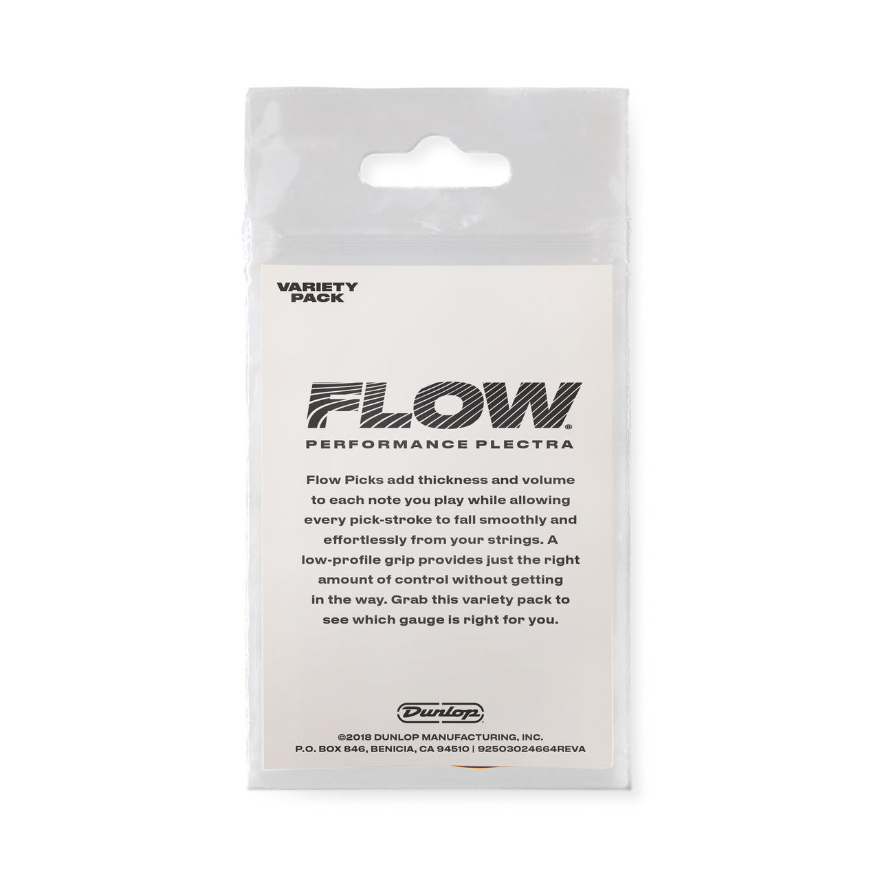 Dunlop PVP114 Flow Guitar Variety Pick / Plectrum Pack - Pack of 8
