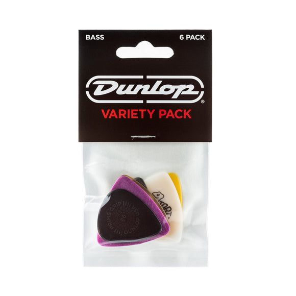 Dunlop PVP117 Bass Guitar Variety Pick / Plectrum Pack - Pack of 6