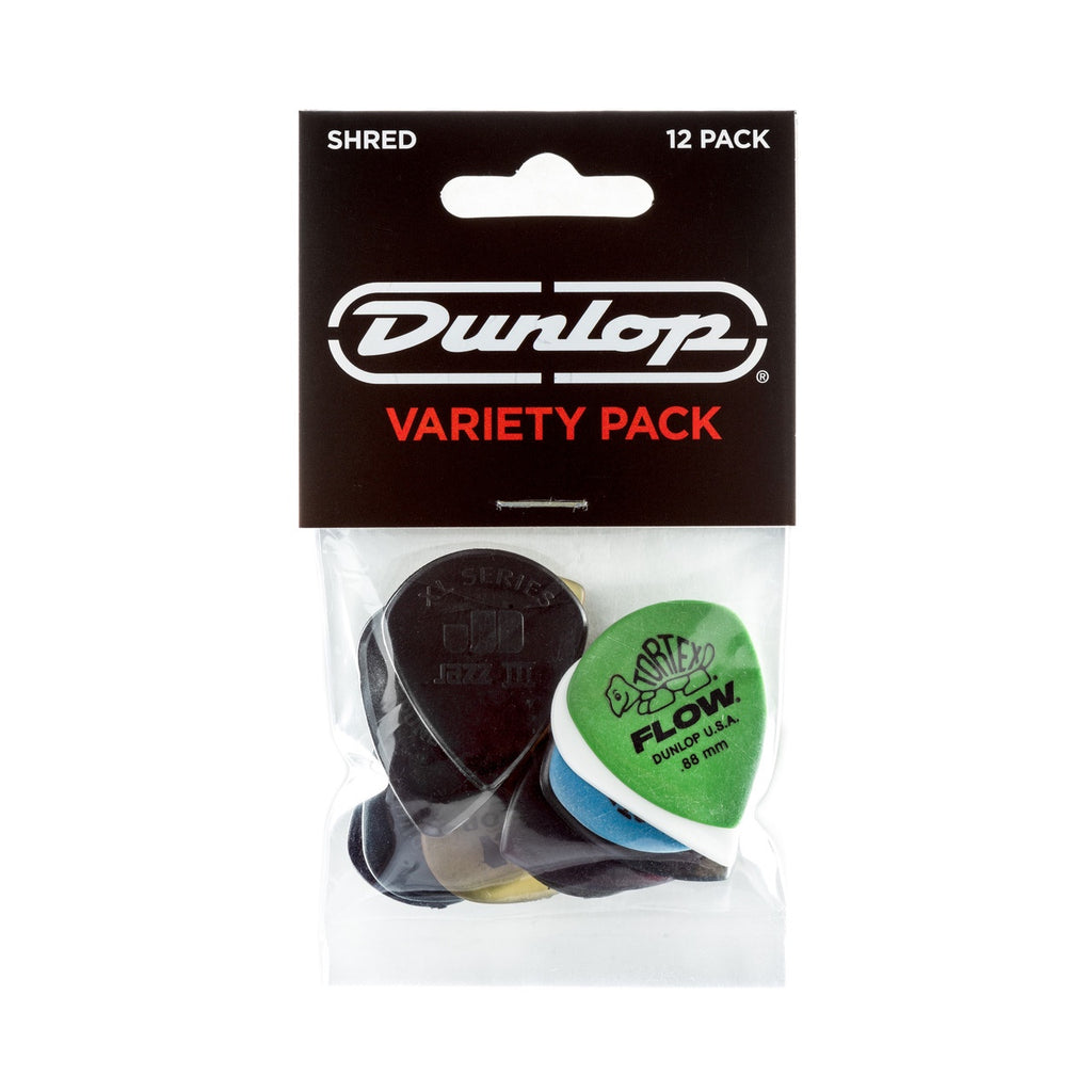 Dunlop PVP118 Shred Electric Guitar Variety Pick / Plectrum Pack - Pack of 12