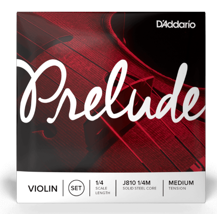 Prelude By D'Addario 1/4 Violin String Set - Medium Tension