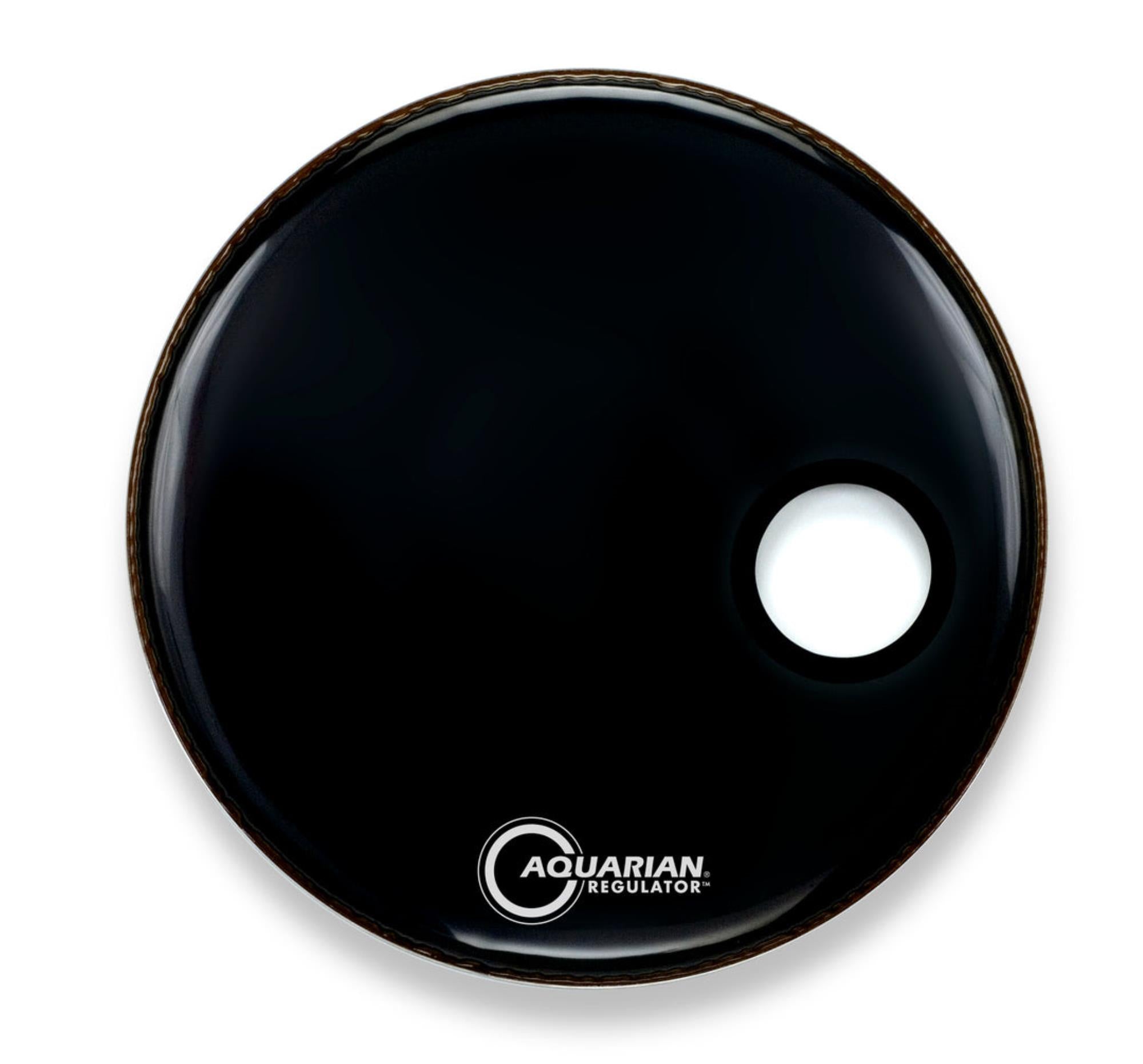Aquarian RSM22BK Regulator 22" Ported Black Bass Drum Head / Skin