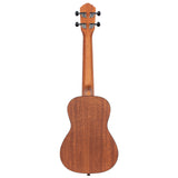 Ortega Bonfire Series Left Handed Concert Ukulele - Natural Sapele