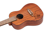 Ortega Bonfire Series Left Handed Concert Ukulele - Natural Sapele
