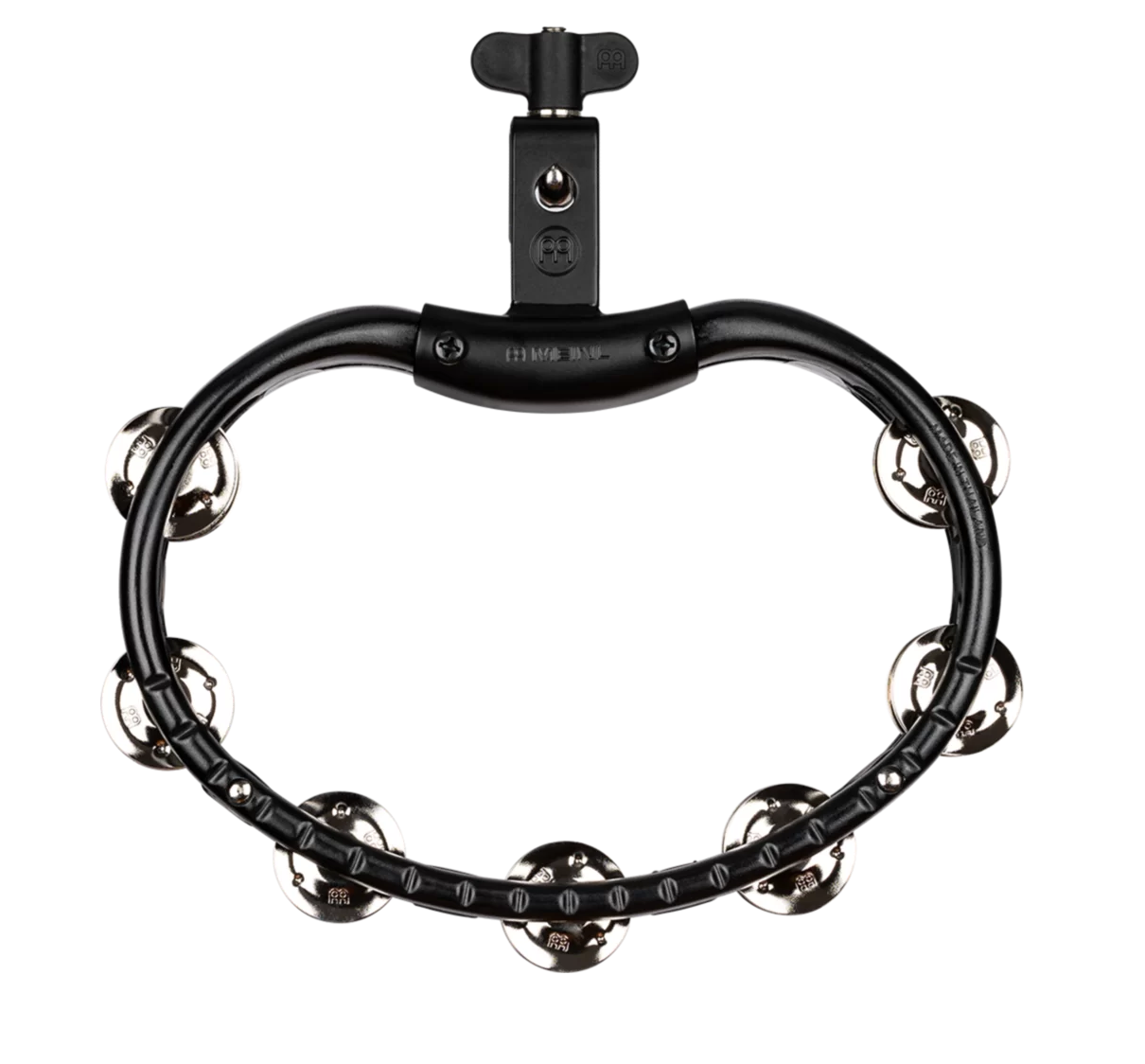 Meinl TMT2BK Mountable ABS Tambourine - Nickel Plated Steel Jingles