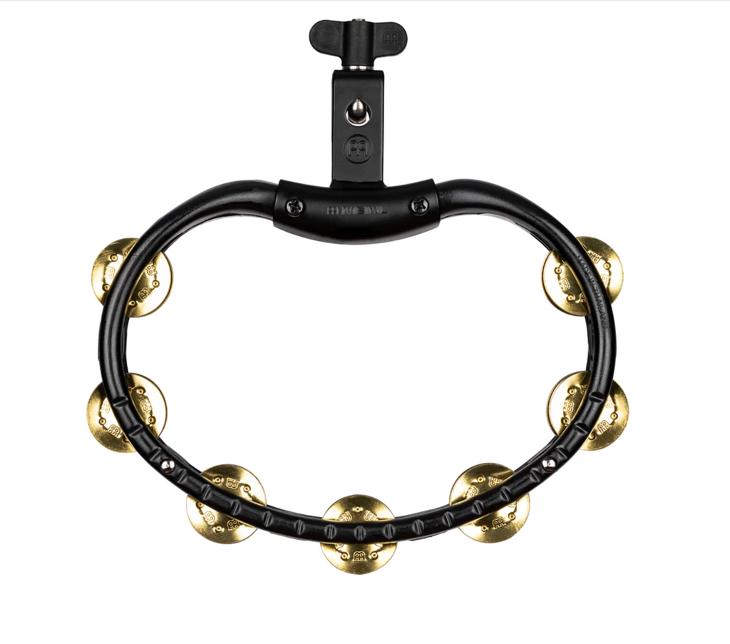 Meinl (TMT2B-BK) Mountable ABS Tambourine - Solid Brass Jingles - Black