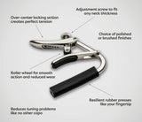 Shubb C1 Acoustic / Electric Guitar Capo - Polished Nickel