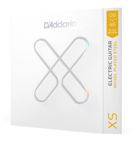D'Addario XS Coated Light Top - Regular Bottoms Nickel Plated Steel Electric Guitar Strings