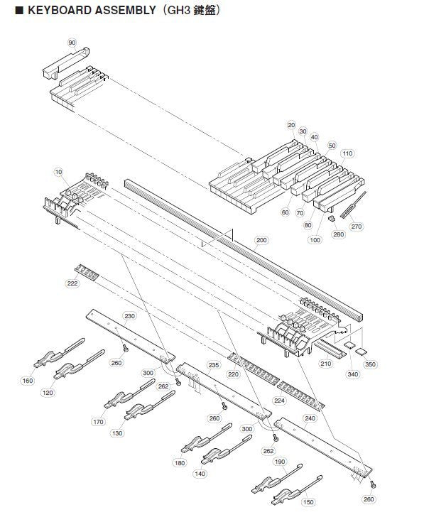 V828670R  VCZ74500 rubber contact Clavinova GH3 keybed [12]