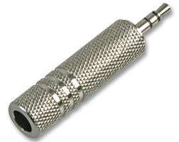 6.35mm (1/4") Socket - 3.5mm Plug - Stereo
