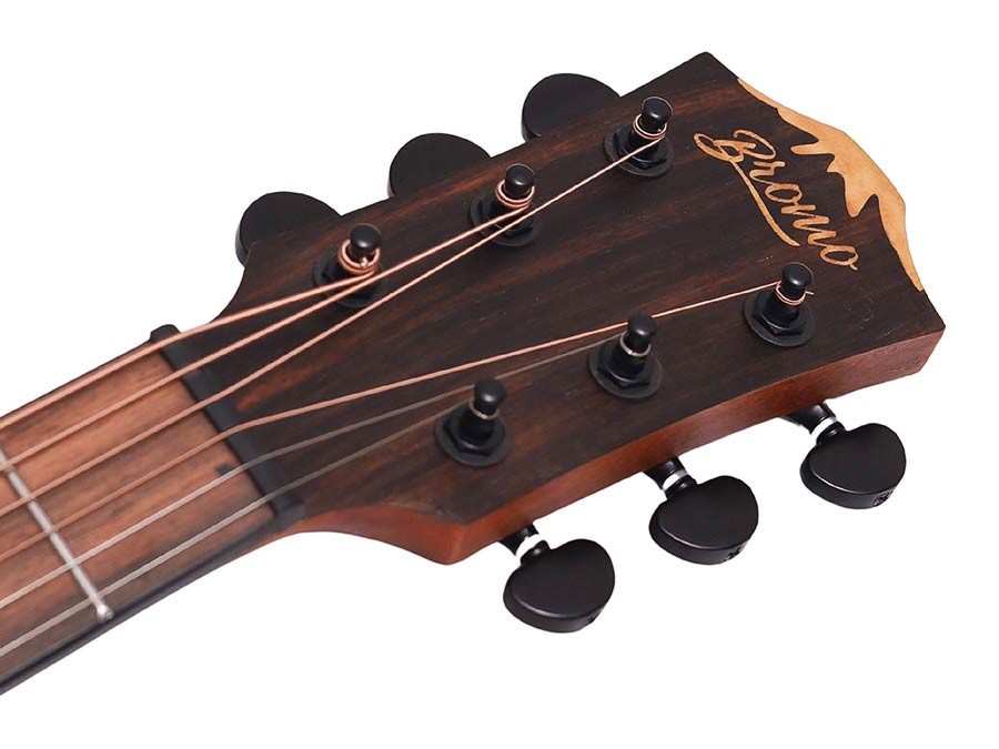 Bromo BAA8S Solid Top Mini Jumbo / Short Scale / Travel Acoustic Guitar