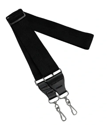 LG Black Webbing Banjo Strap - Clip Style