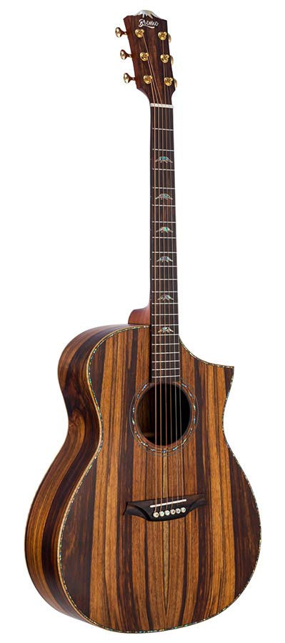 Bromo BAR4GCE All Solid Mango Hillside Auditorium Electro Acoustic Guitar