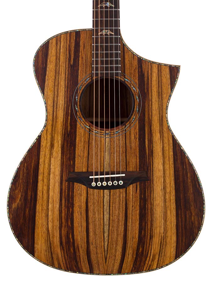 Bromo BAR4GCE All Solid Mango Hillside Auditorium Electro Acoustic Guitar