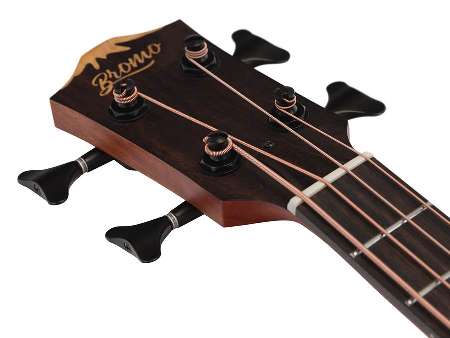 Bromo BAT8E Solid Top Mini Jumbo Electro Acoustic Bass Guitar