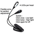 B Bright 2 Arm 8 LED Music Stand Light - Black