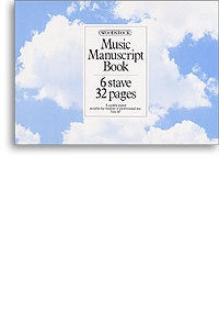 Woodstock Music Manuscript Paper: 6 Stave - 32 pages (A5L Stitched)
