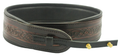 LG Celtic Embossed Leather Banjo Cradle Strap - Brown