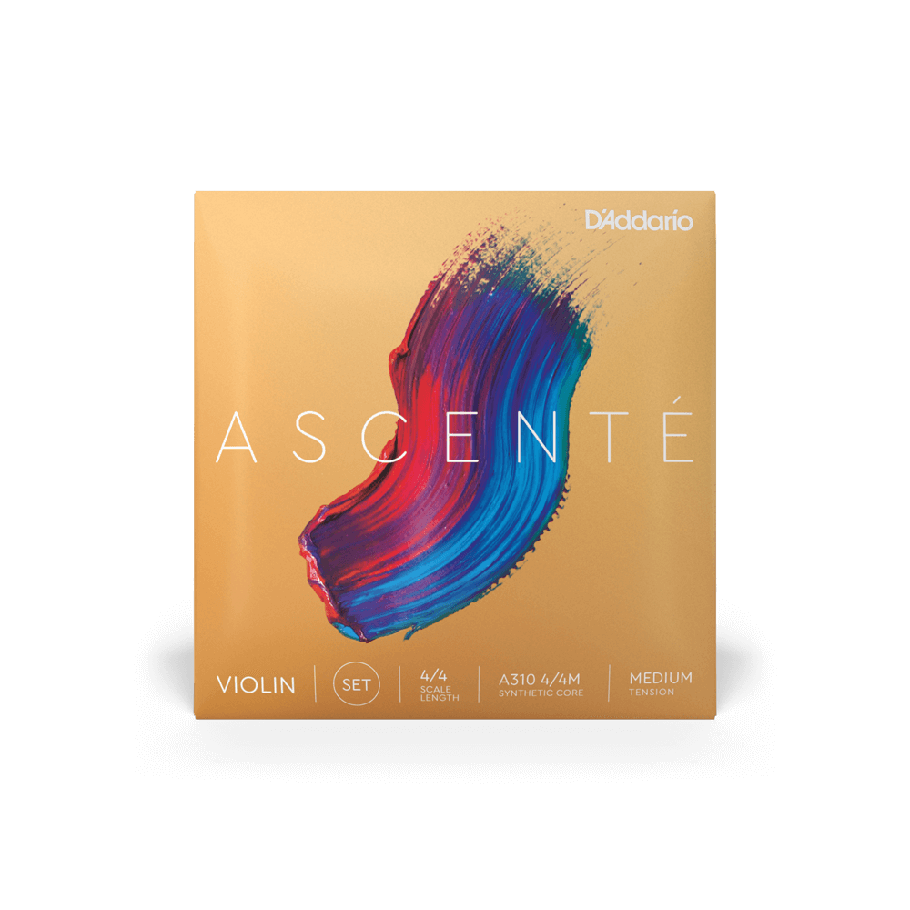 D'Addario Ascente Synthetic Core Violin String Set - Medium Tension
