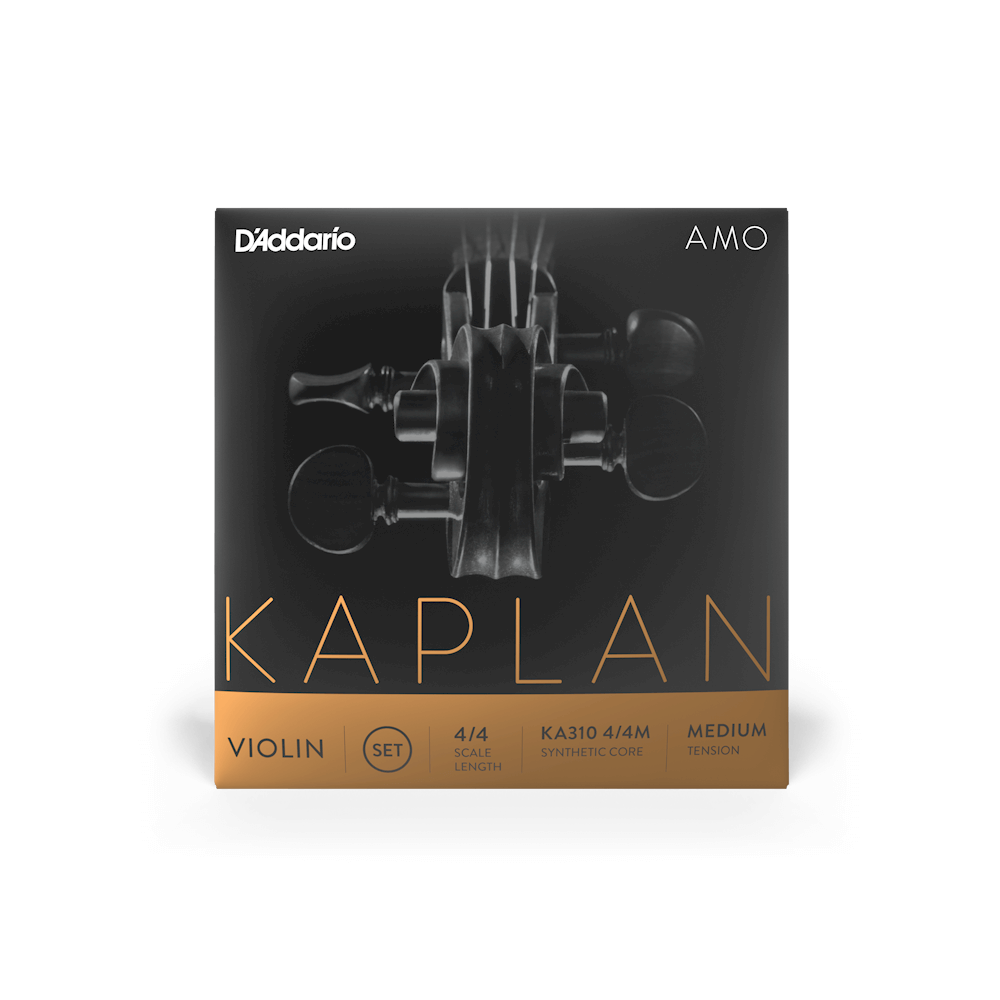 D'Addario Kaplan Amo Synthetic Core Violin String Set - Medium Tension