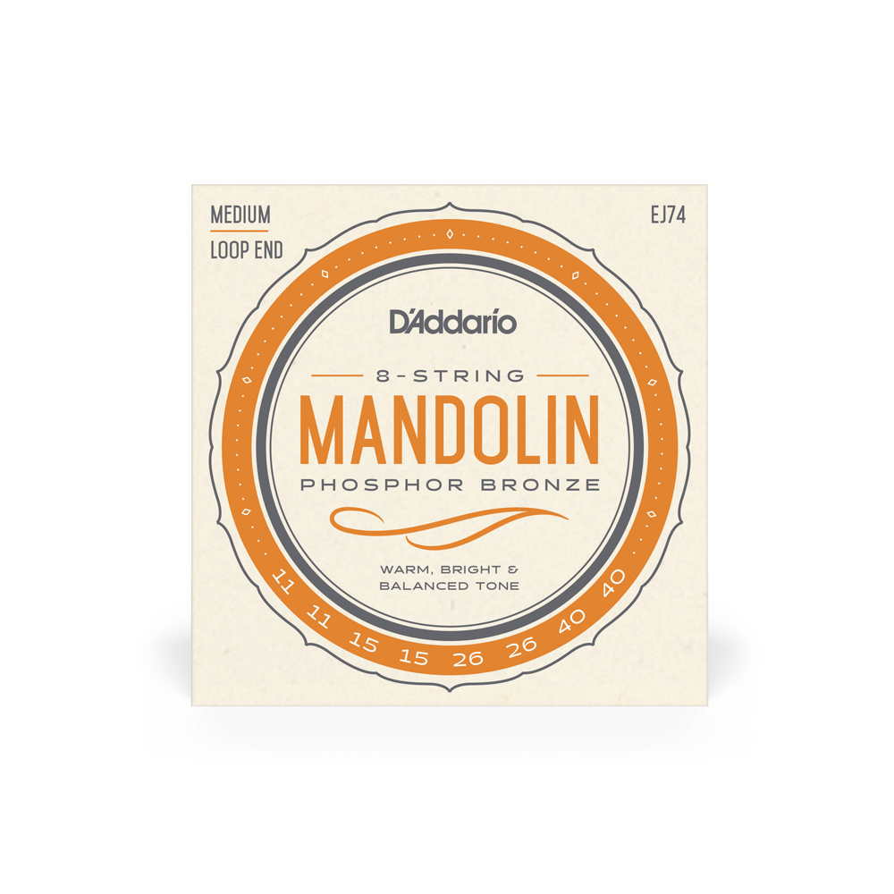 D'Addario EJ74 Medium Phosphor Bronze Mandolin String Set