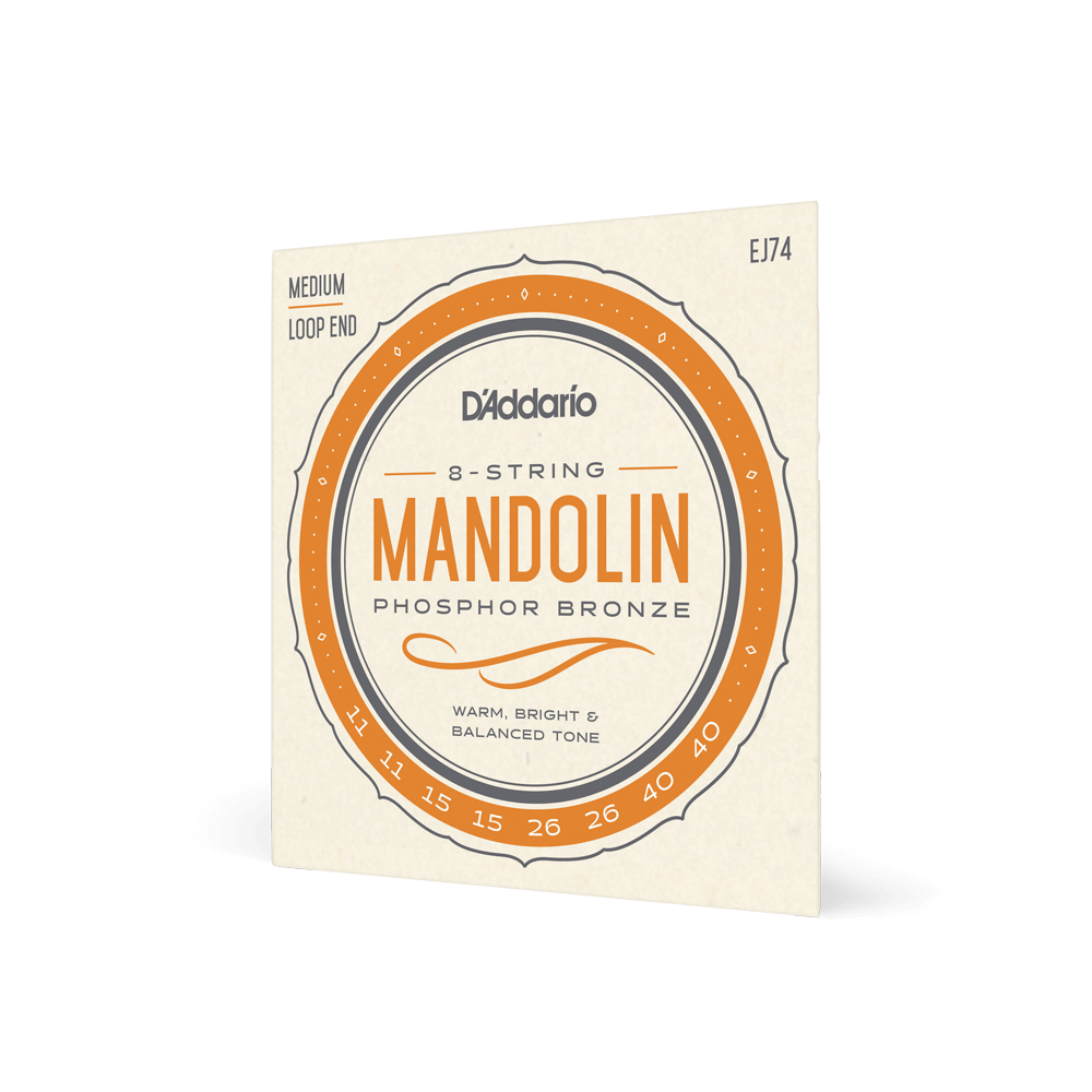 D'Addario EJ74 Medium Phosphor Bronze Mandolin String Set
