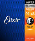 Elixir Nanoweb 9 - 46 (Custom Light) Electric Guitar Strings