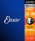 Elixir Nanoweb 11 - 49 (Medium) Electric Guitar Strings