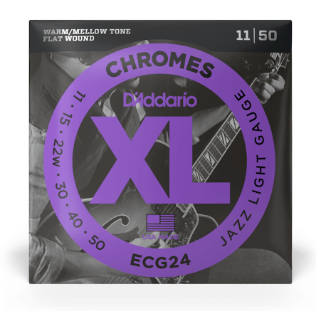 D'Addario ECG24 11-50 Jazz Light XL Chromes Electric Guitar Strings