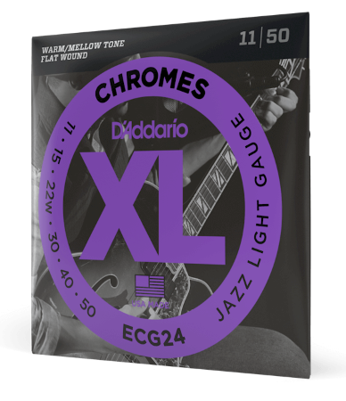 D'Addario ECG24 11-50 Jazz Light XL Chromes Electric Guitar Strings
